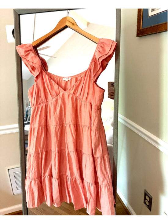 Blu Pepper Dresses & Skirts - Women's Blu Pepper Coral Tiered Mini Dress XL